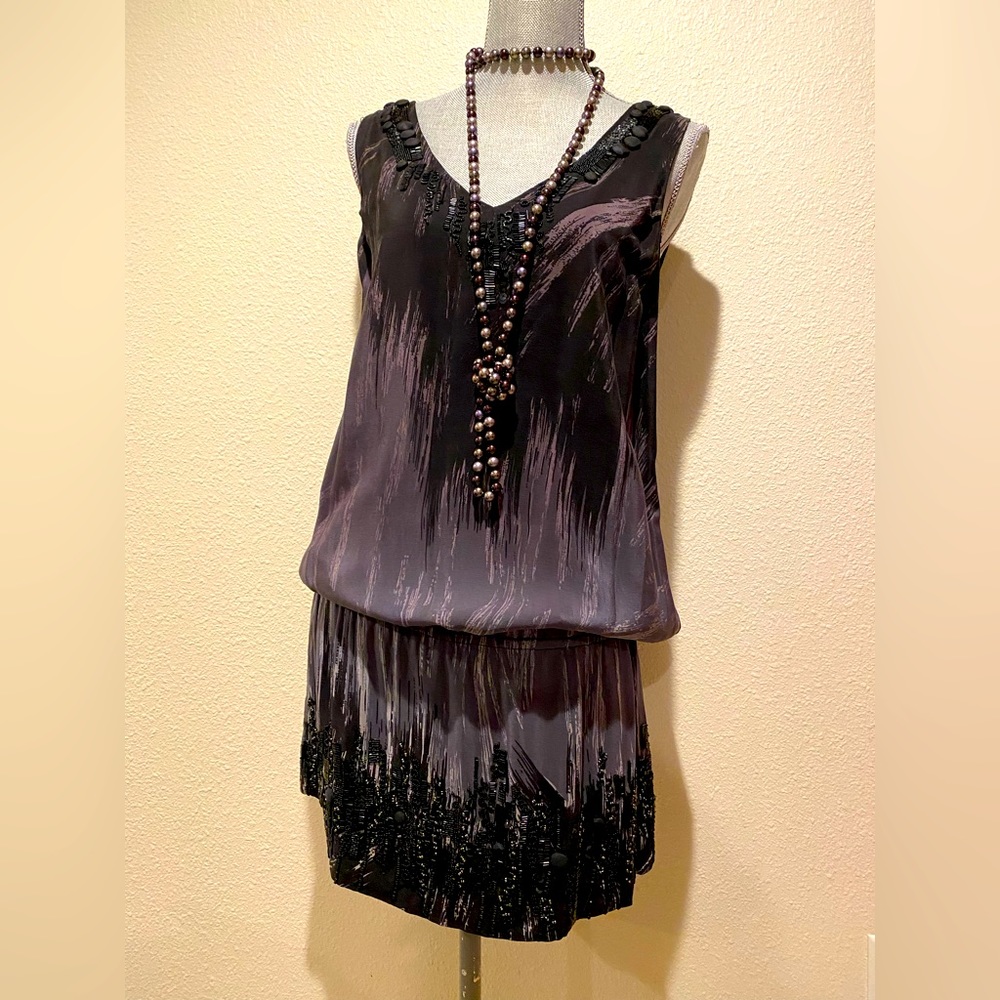 Gold Hawk Silk bided dress